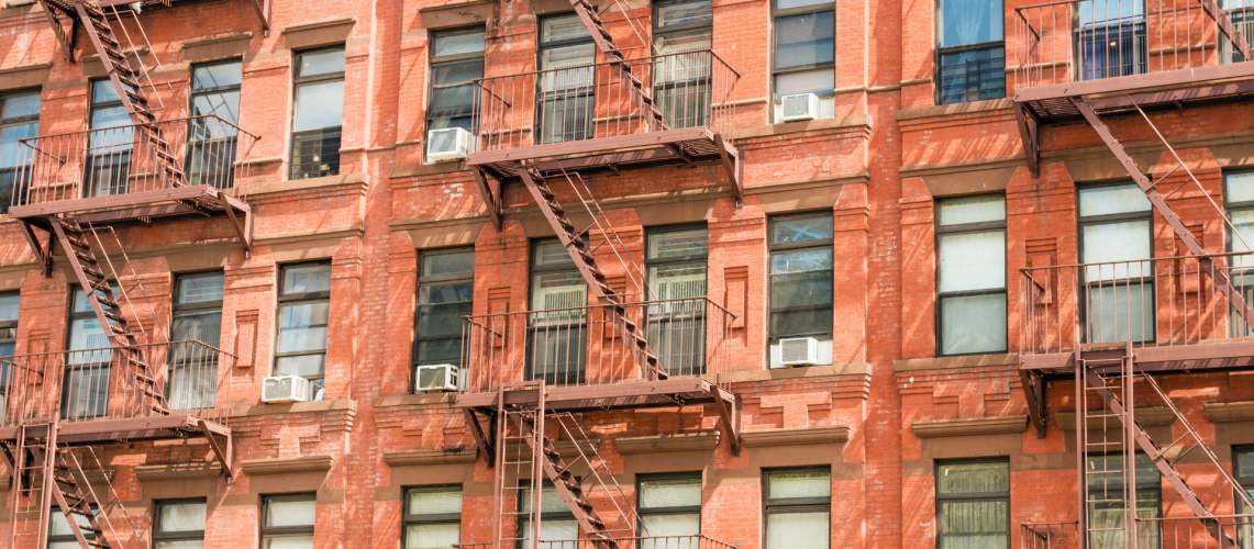 NYC Apartment Buildings with Fire Escapes